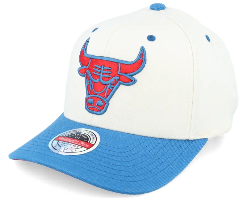 Mitchell & Ness Hatstore Exclusive x Chicago Bulls Natural Blue Ecru A-frame Adjustable online