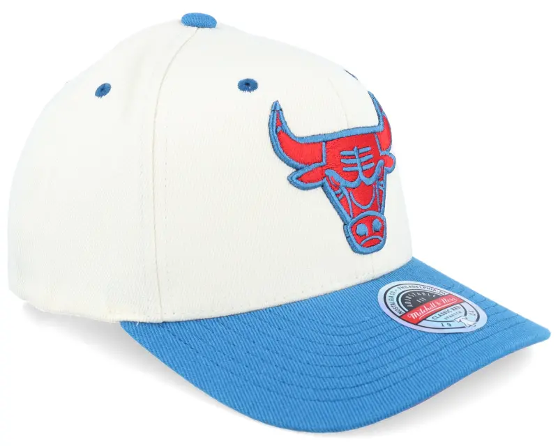 Mitchell & Ness Hatstore Exclusive x Chicago Bulls Natural Blue Ecru A-frame Adjustable online