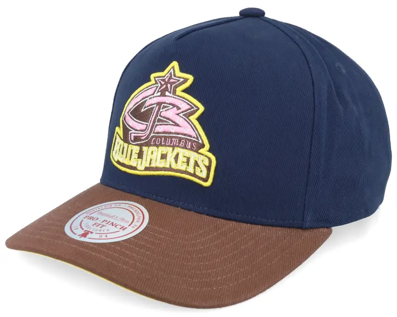 Mitchell & Ness Hatstore Exclusive x Columbus Blue Jackets Pro Crown Navy/Brown A-frame Adjustable online