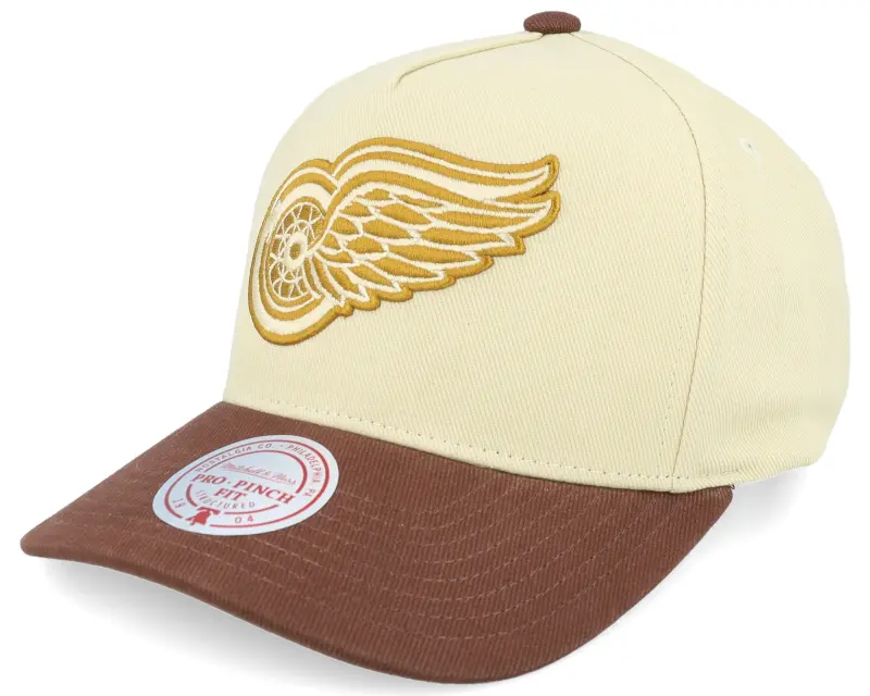 Mitchell & Ness Hatstore Exclusive x Detroit Red Wings Pro Crown Cream/Brown A-frame Adjustable online
