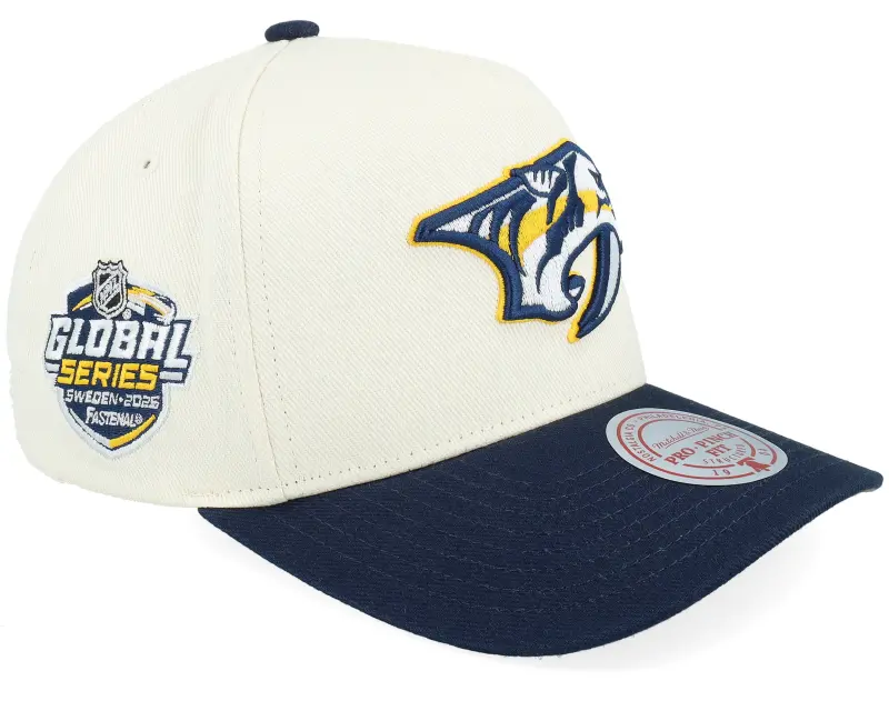Mitchell & Ness Hatstore Exclusive x Nashville Predators Global Series Sand/Navy A-frame Adjustable online