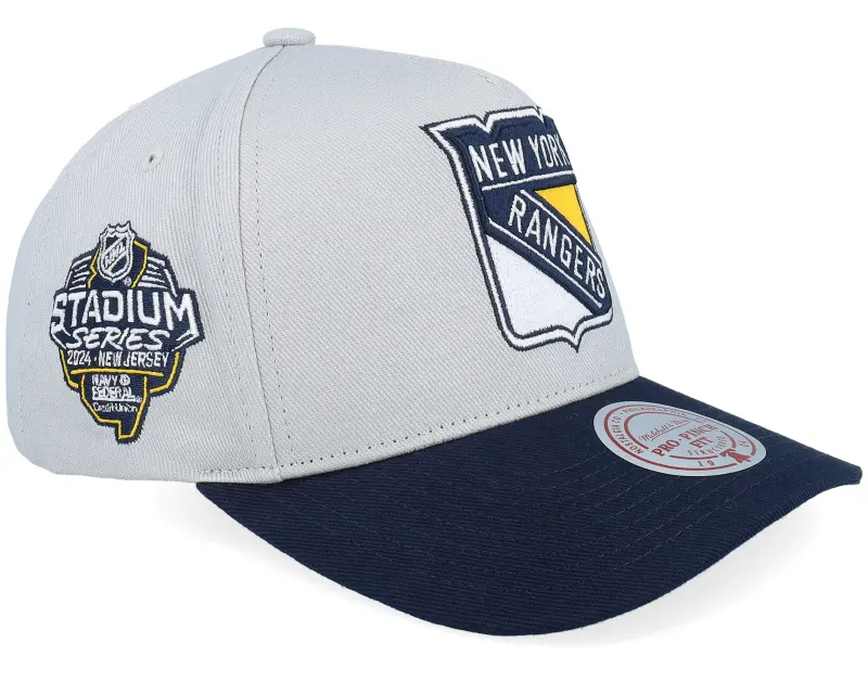 Mitchell & Ness Hatstore Exclusive x New York Rangers Pro Crown Grey/Navy A-frame Adjustable online
