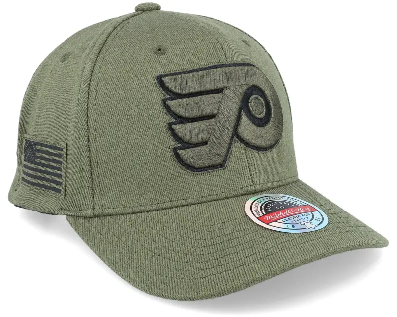 Mitchell & Ness Hatstore Exclusive x Philadelphia Flyers Veterans Classic Olive Adjustable online