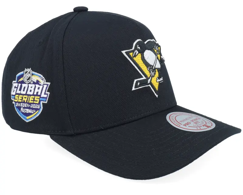 Mitchell & Ness Hatstore Exclusive x Pittsburgh Penguins Global Series Black A-Frame Adjustable online