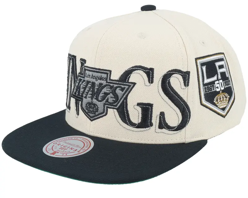Mitchell & Ness Los Angeles Kings Across The Board Vintage Cream/Black Snapback online