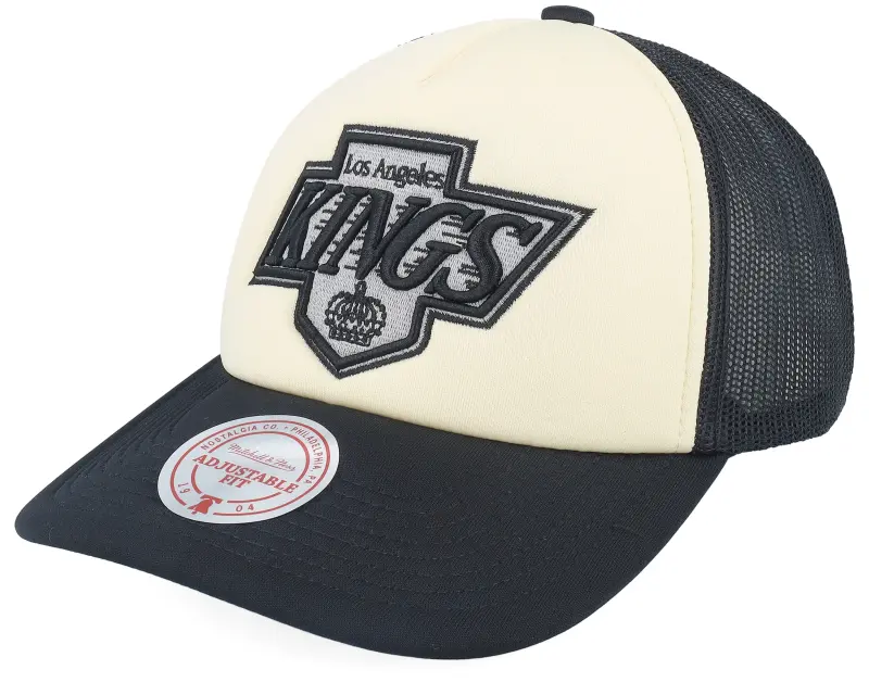Mitchell & Ness Los Angeles Kings Vintage Block Vintage Cream/Black Trucker online
