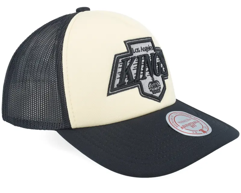 Mitchell & Ness Los Angeles Kings Vintage Block Vintage Cream/Black Trucker online
