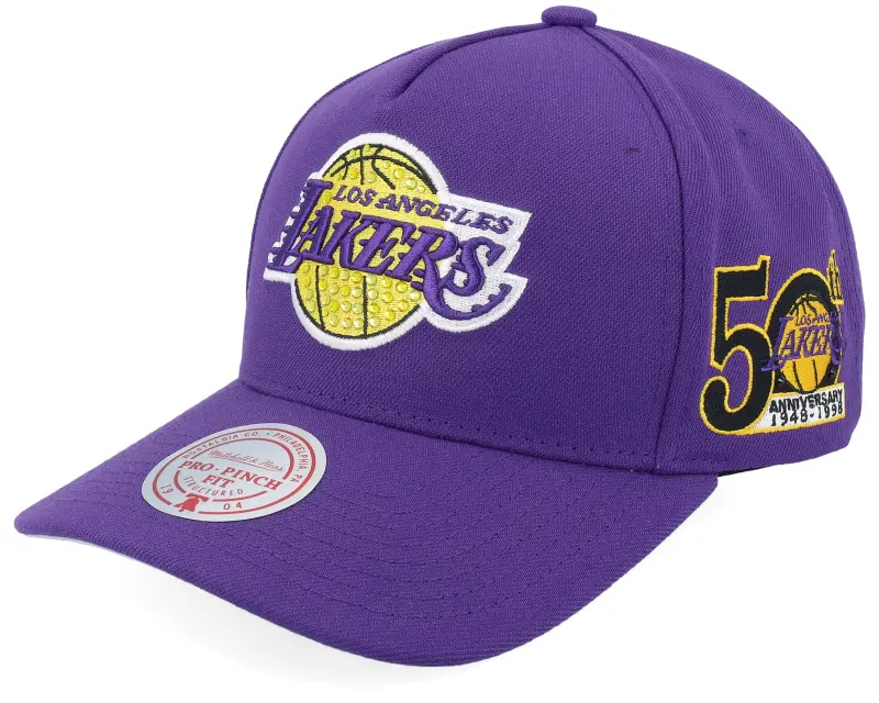 Mitchell & Ness Los Angeles Lakers All That Bling Pro Purple A-Frame Adjustable online