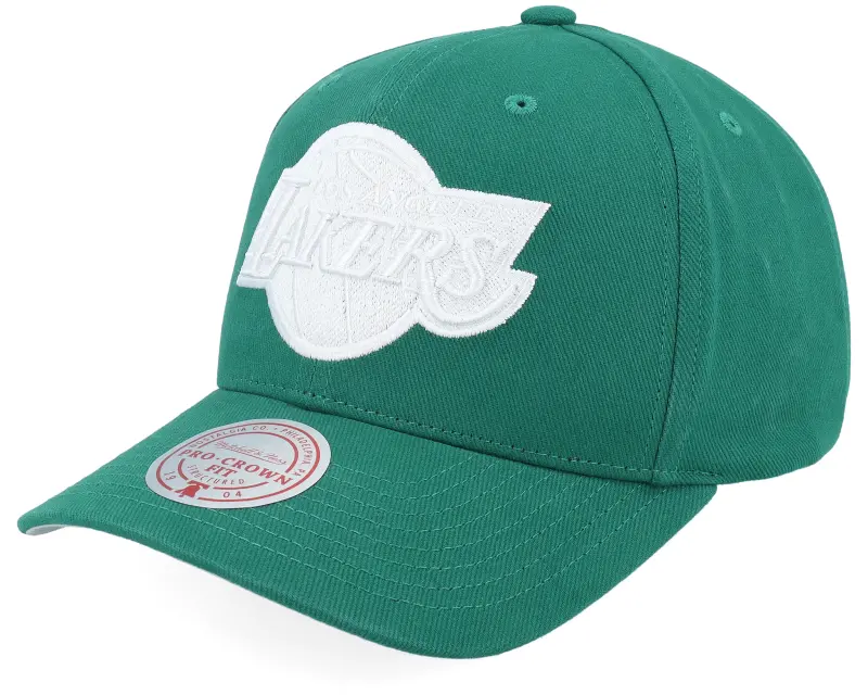 Mitchell & Ness Los Angeles Lakers Green Team Pro Crown Green Adjustable online