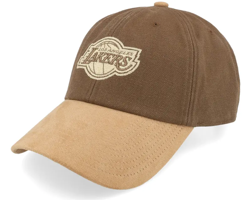 Mitchell & Ness Los Angeles Lakers Lux Chain Brown Dad Cap online