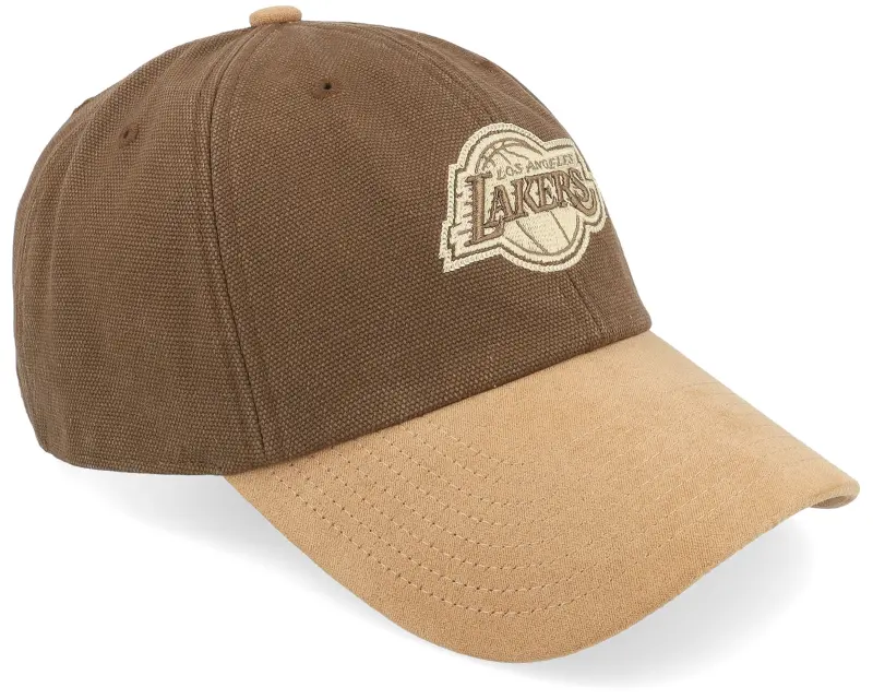 Mitchell & Ness Los Angeles Lakers Lux Chain Brown Dad Cap online