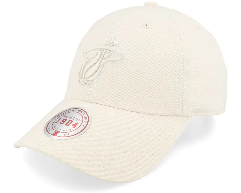 Mitchell & Ness Miami Heat Fashion Basic Cream Dad Cap online