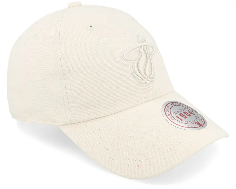 Mitchell & Ness Miami Heat Fashion Basic Cream Dad Cap online