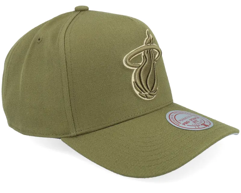 Mitchell & Ness Miami Heat Fashion Basic Pro Olive A-Frame Adjustable online