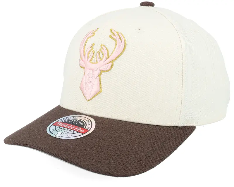 Mitchell & Ness Milwaukee Bucks Blush Sand Cream/Brown Adjustable online