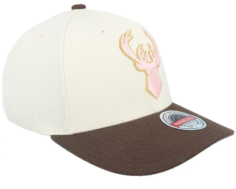 Mitchell & Ness Milwaukee Bucks Blush Sand Cream/Brown Adjustable online