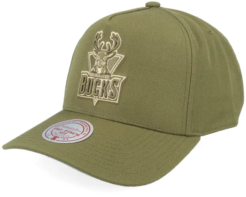 Mitchell & Ness Milwaukee Bucks Fashion Pro Hwc Olive A-Frame Adjustable online