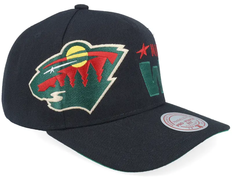 Mitchell & Ness Minnesota Wild Busted Pro Black A-Frame Adjustable online