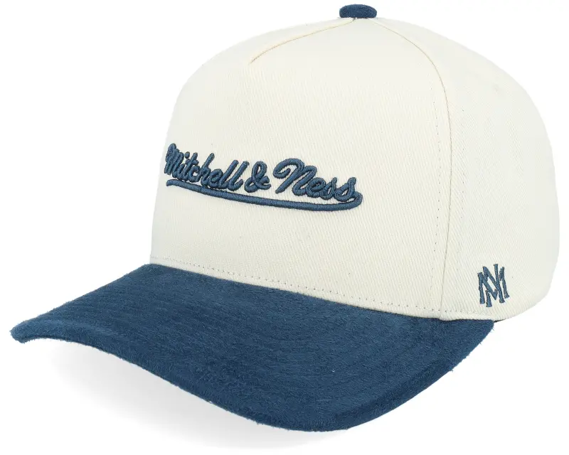 Mitchell & Ness Own Brand Luxury Script Pro Crown Cream/Navy A-Frame Adjustable online