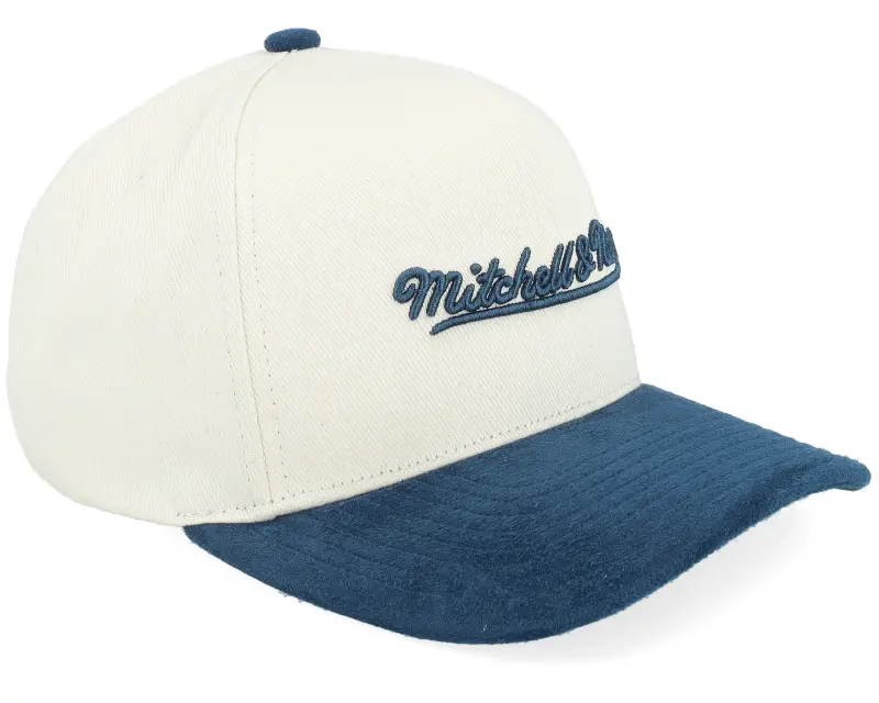 Mitchell & Ness Own Brand Luxury Script Pro Crown Cream/Navy A-Frame Adjustable online