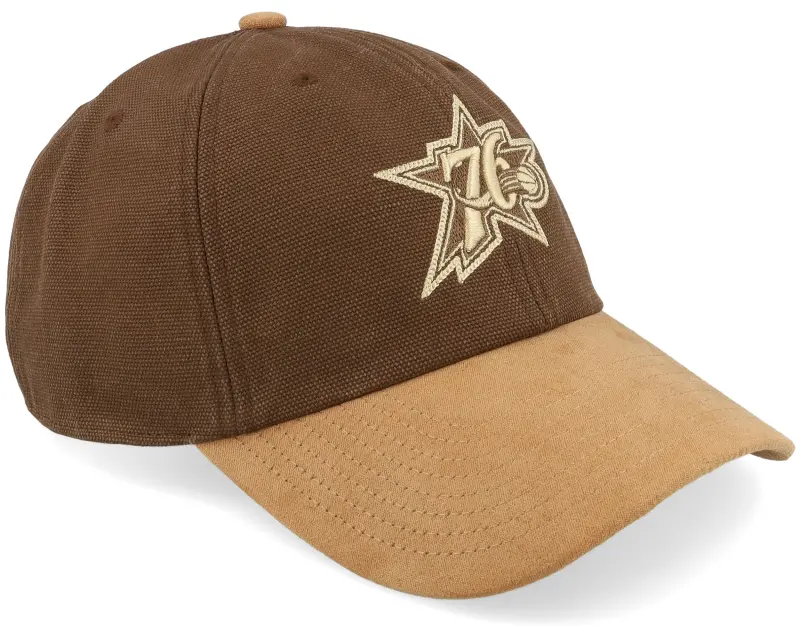 Mitchell & Ness Philadelphia 76ers Lux Chain Brown Dad Cap online