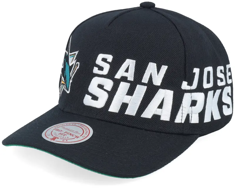 Mitchell & Ness San Jose Sharks Busted Pro Black A-Frame Adjustable online
