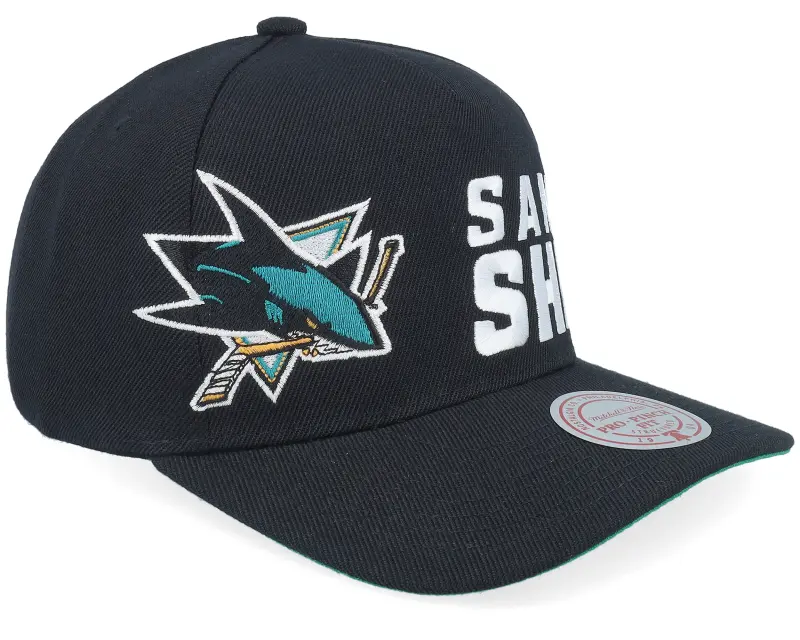 Mitchell & Ness San Jose Sharks Busted Pro Black A-Frame Adjustable online