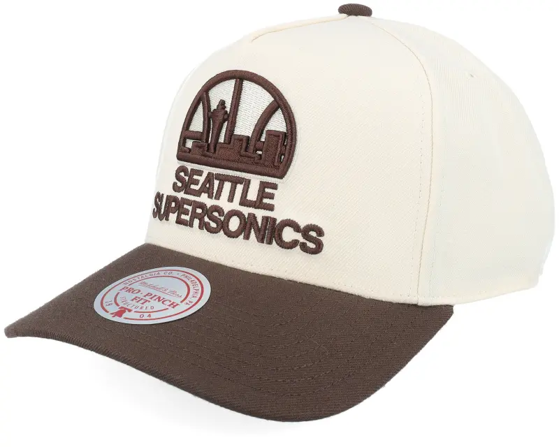 Mitchell & Ness Seattle Supersonics Fashion 2t Pro Hwc Cream/Brown A-Frame Adjustable online