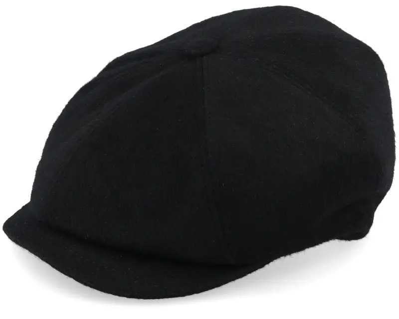 MJM Hats Picasso 52 Wool Mix Black Flat Cap online