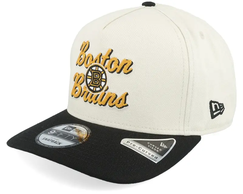 New Era Boston Bruins 9FIFTY Chainstitch Chrome White/Black A-Frame Adjustable online