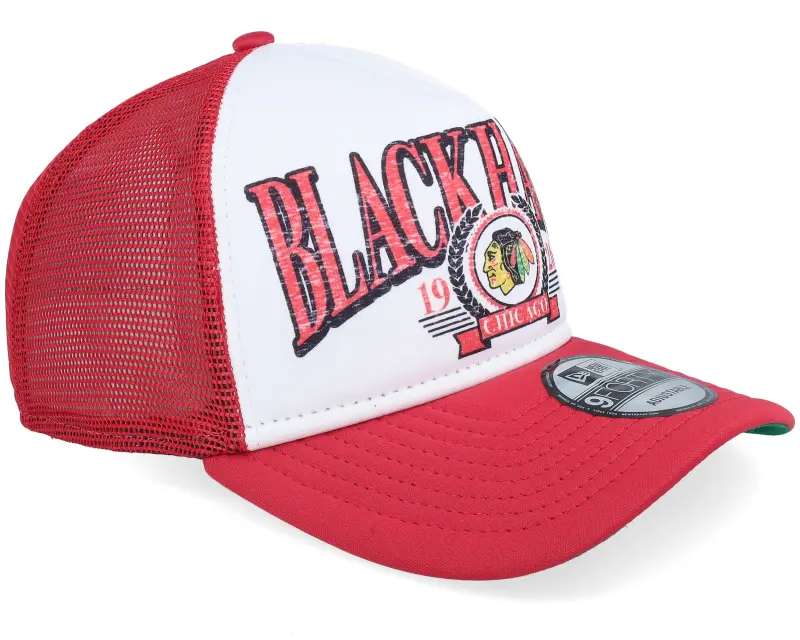 New Era Chicago Blackhawks 9FORTY White/Red A-frame Trucker online