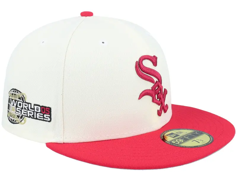 New Era Chicago White Sox Sparkly 59FIFTY Chrome/Red Fitted online