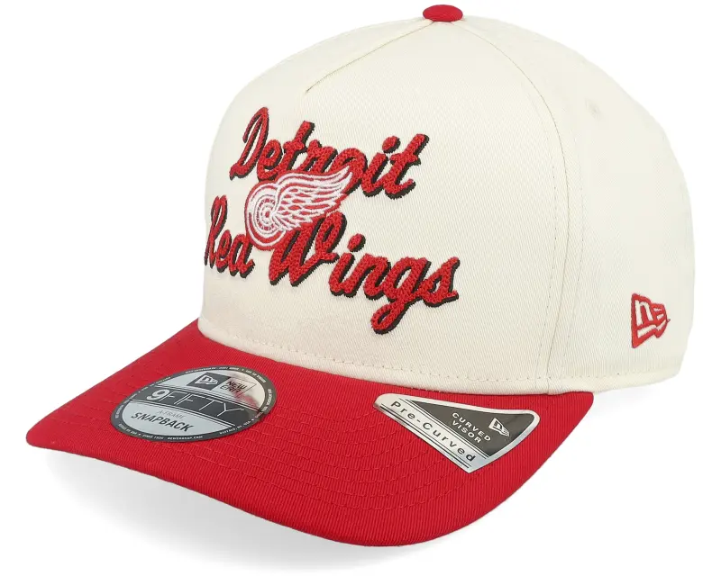 New Era Detroit Red Wings 9FIFTY Chainstitch Chrome White/Red A-Frame Adjustable online