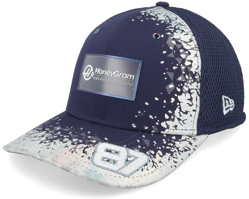 New Era Haas F1 25 Vegas Bearman 9SEVENTY Navy/Reflective Foam Mesh Trucker online