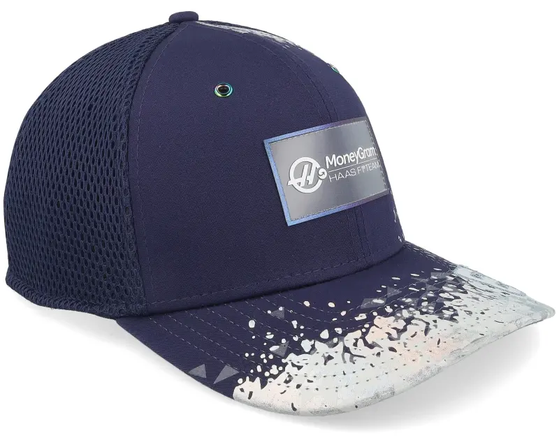 New Era Haas F1 25 Vegas Bearman 9SEVENTY Navy/Reflective Foam Mesh Trucker online