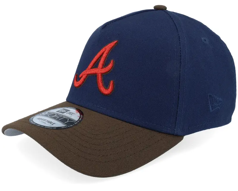 New Era Hatstore Exclusive x Atlanta Braves Homerun 9FORTY 21 World Series Ocra Blue/Brown A-Frame Adjustable online