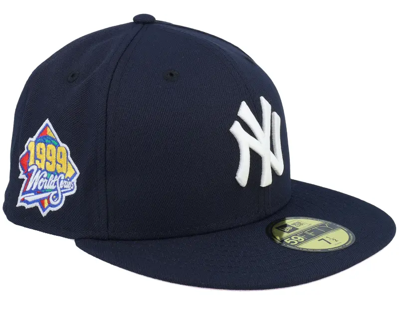 New Era Hatstore Exclusive x New York Yankees Pink Triplets 59FIFTY 99 World Series Navy/Poly Pink Fitted online