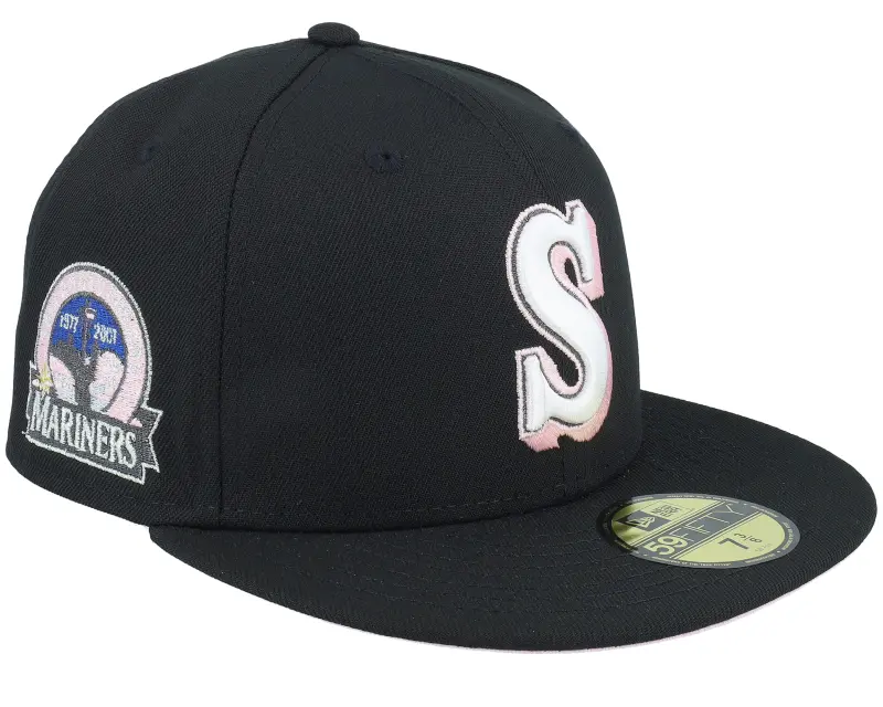 New Era Hatstore Exclusive x Seattle Mariners Pink Triplets 59FIFTY 30 Black/Pink Fitted online