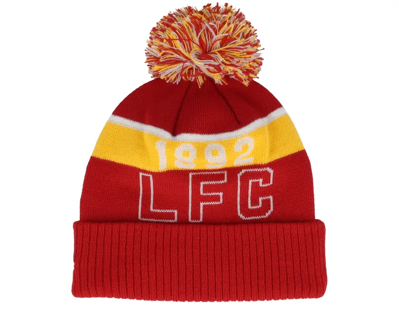 New Era Kids Liverpool Sport Beanie Scarlet/Yellow Pom online