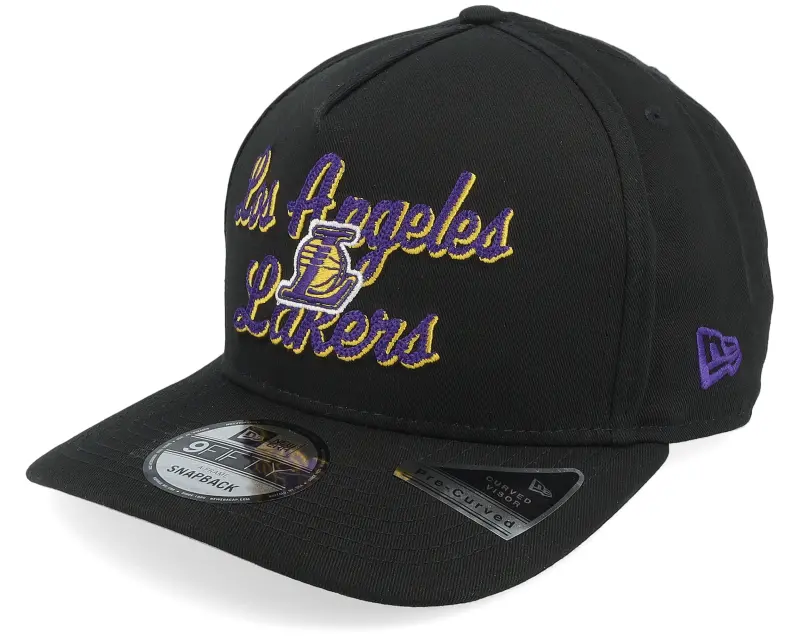 New Era Los Angeles Lakers 9FIFTY Chainstitch Black A-Frame Adjustable online