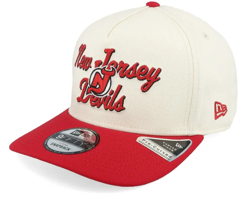 New Era New Jersey Devils 9FIFTY Chainstitch Chrome White/Red A-Frame Adjustable online