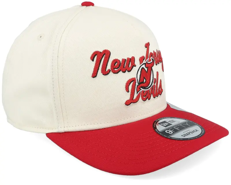 New Era New Jersey Devils 9FIFTY Chainstitch Chrome White/Red A-Frame Adjustable online