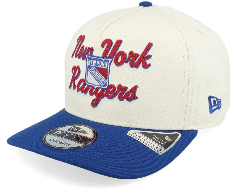 New Era New York Rangers 9FIFTY Chainstitch Chrome White/Royal A-Frame Adjustable online