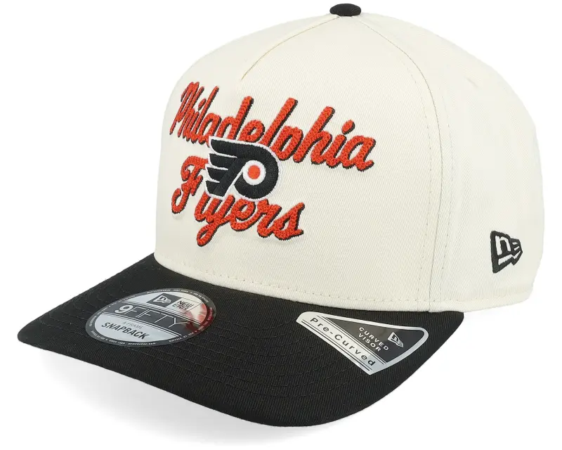New Era Philadelphia Flyers 9FIFTY Chainstitch Chrome White/Black A-Frame Adjustable online