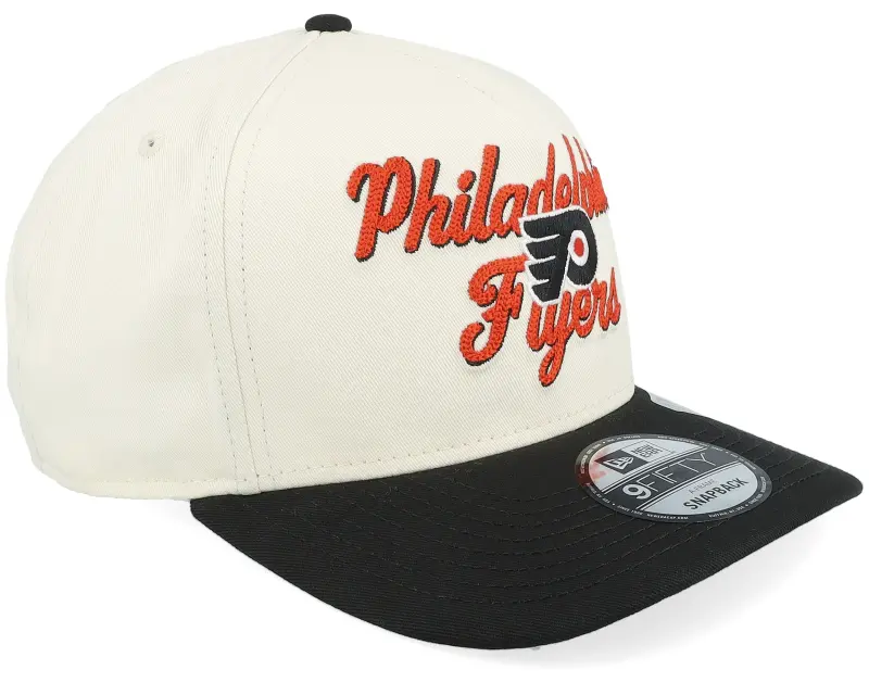 New Era Philadelphia Flyers 9FIFTY Chainstitch Chrome White/Black A-Frame Adjustable online