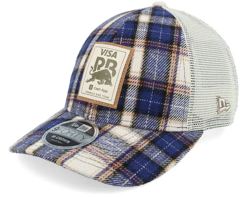 New Era RB F1 25 Austin Team 9FORTY M Crown Navy Plaid/Stone Trucker online
