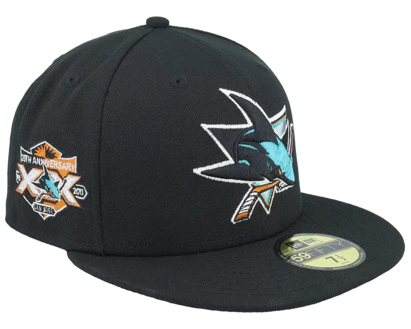 New Era San Jose Sharks 20th Anniversary 59FIFTY Black Fitted online
