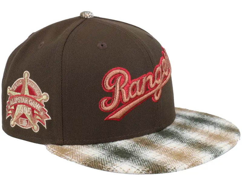 New Era Texas Rangers Fall Adventure 59FIFTY 95 All Star Game Walnut/tanplaid/Grey Fitted online