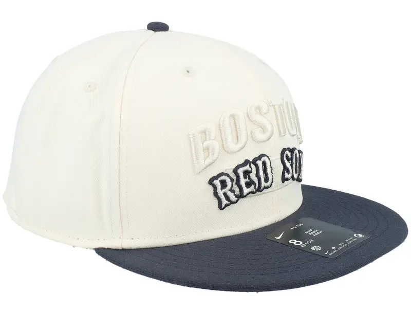 Nike MLB Boston Red Sox Statement Dri-fit Fitted Natural/Blue Fitted – Nike online