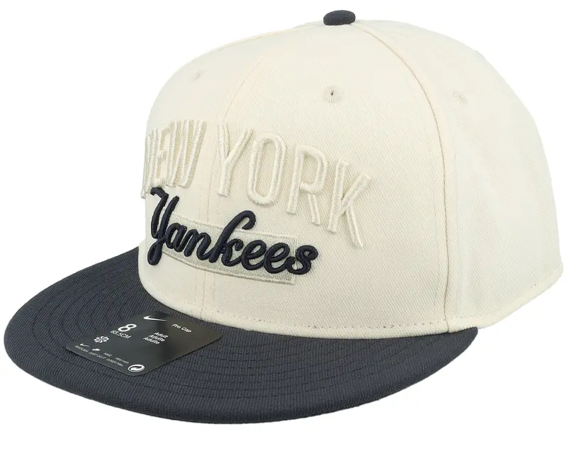 Nike MLB New York Yankees Statement Dri-fit Fitted Natural/Blue Fitted – Nike online
